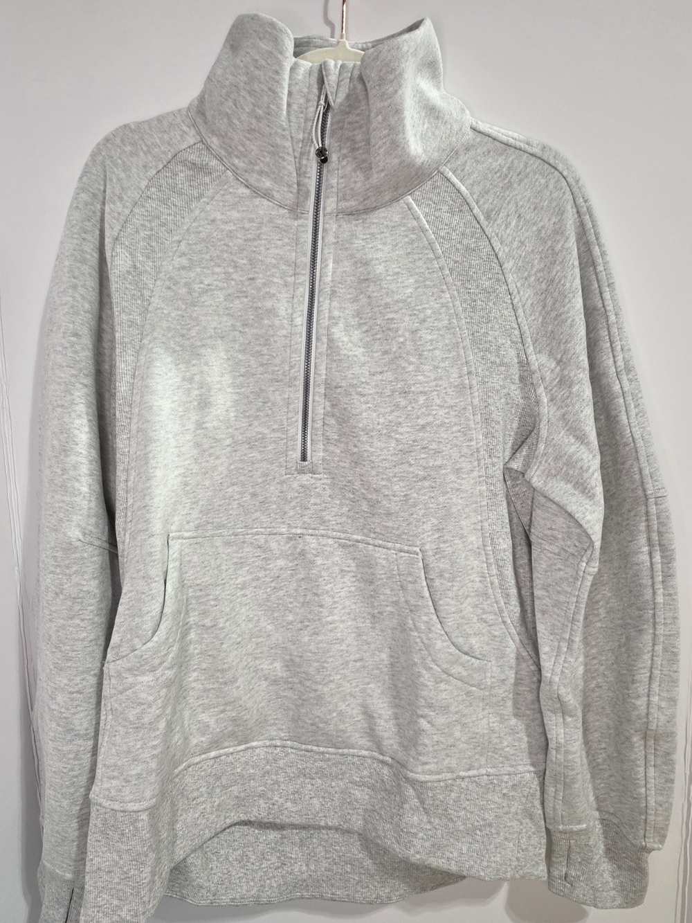 Lululemon Scuba Oversized Half Zip Funnel Neck Sweatshirt XS/S NWT Gray